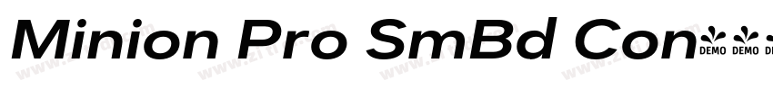 Minion Pro SmBd Con字体转换